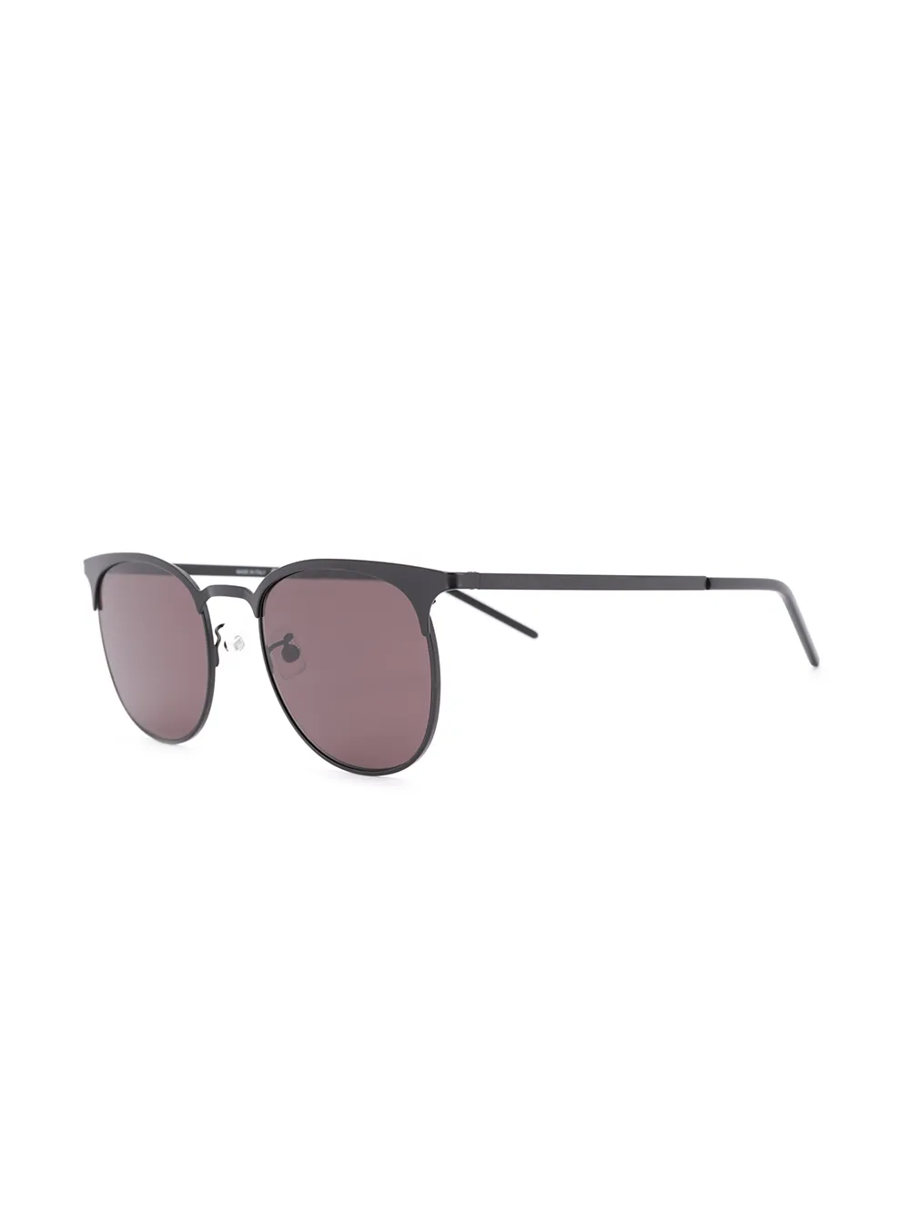 Saint Laurent Eyewear SL350 zonnebril met rond montuur - Zwart