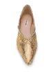 Miu Miu mock crock crystal ballerina shoes