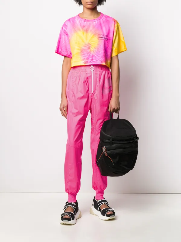 high rise track pants