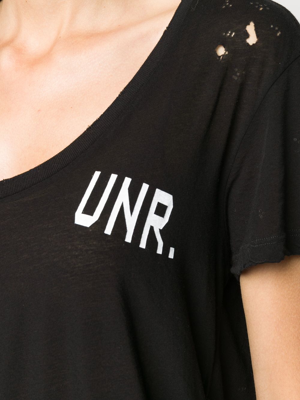 фото Unravel project футболка с логотипом и эффектом потертости