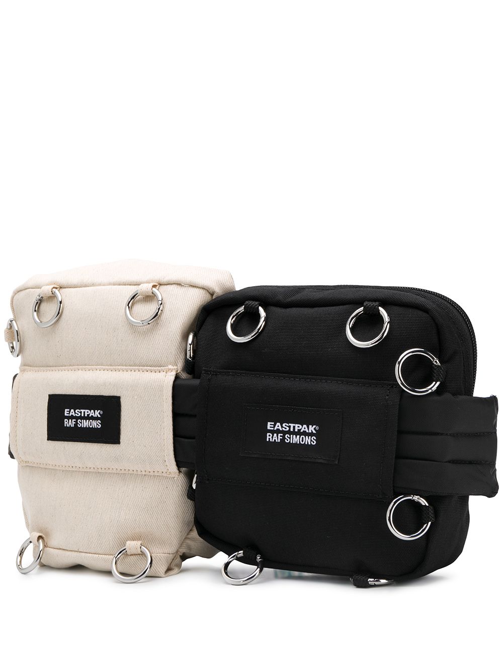 Eastpak X Raf Simons Contrast Belt Bag In Black