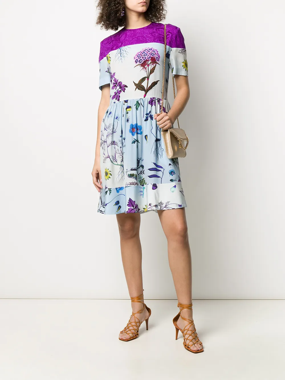 Image 2 of Stella McCartney panelled floral-print dress