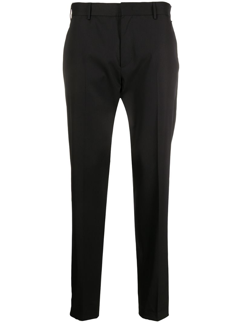 Shop Pt01 Super-slim Fit Trousers In Black