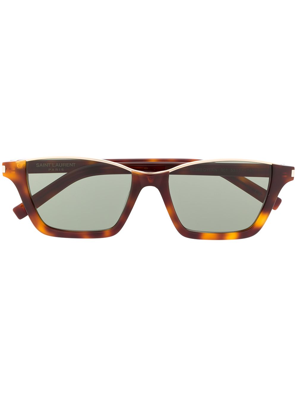 фото Saint laurent eyewear солнцезащитные очки dylan в прямоугольной оправе