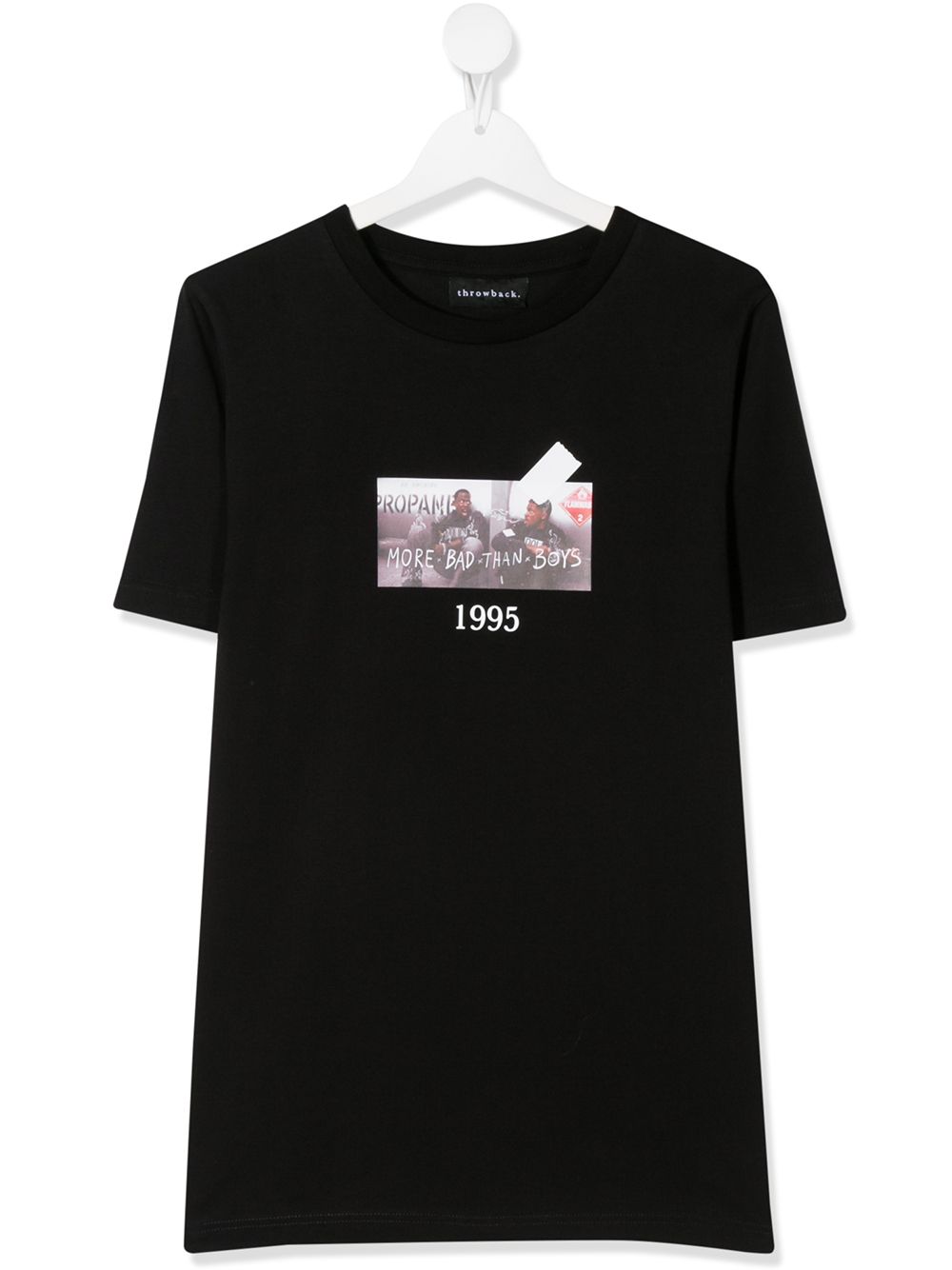 Throwback Teen Graphic Print T-shirt In Black