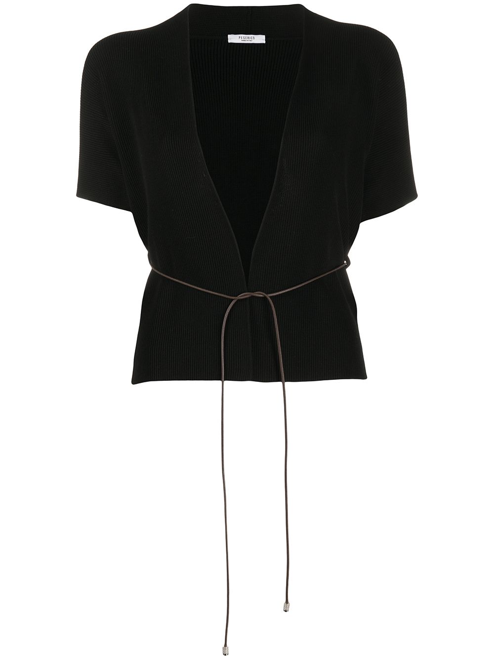 PESERICO THIN CORD BELT CARDIGAN