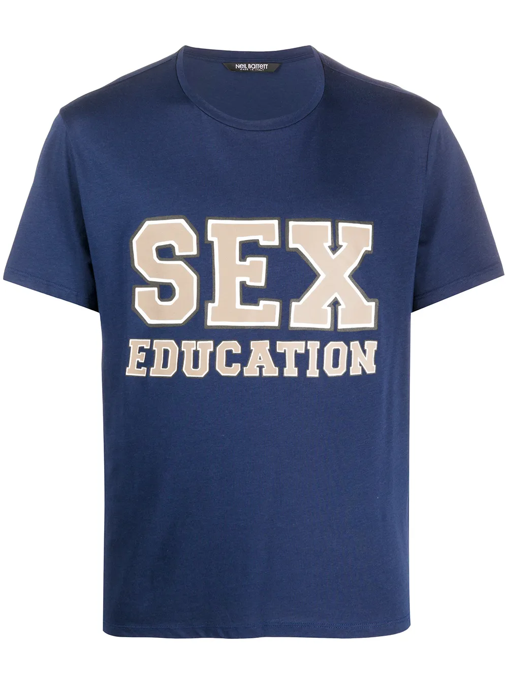 t-shirt à détail de slogan