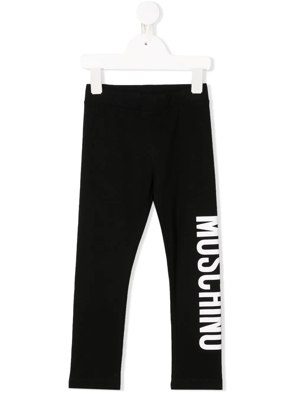 Moschino Kids' Logo Print Track Trousers In Black