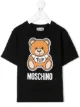 الصورة 1 من Moschino Kids تيشيرت بطبعة شعار الماركة ودب