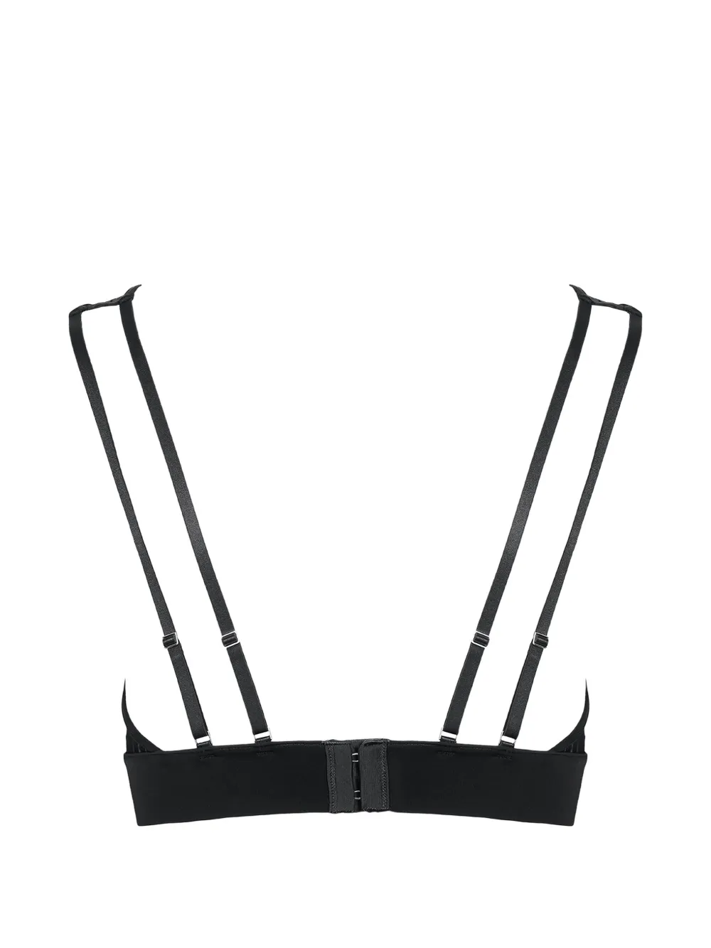  Maison Close Triangel Bh Mit Streifen   Schwarz 