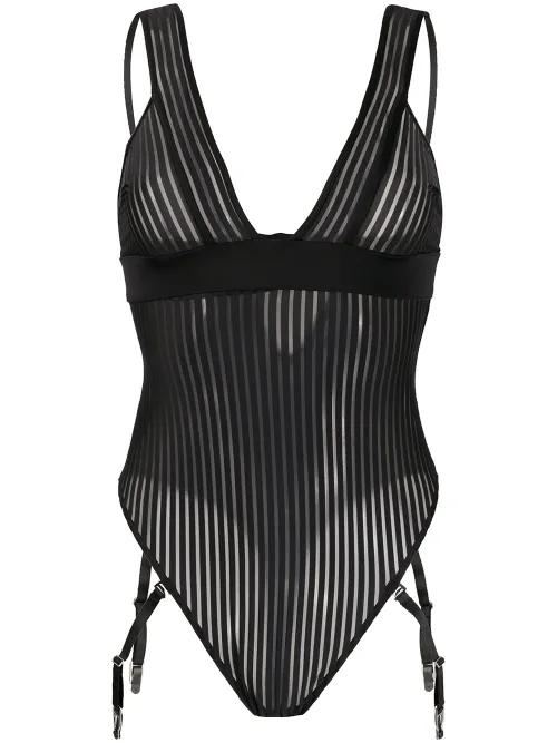 Maison Close body à col v - Noir - Maison Close - Modalova