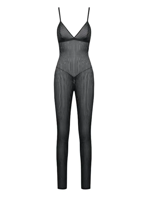 Maison Close striped catsuit