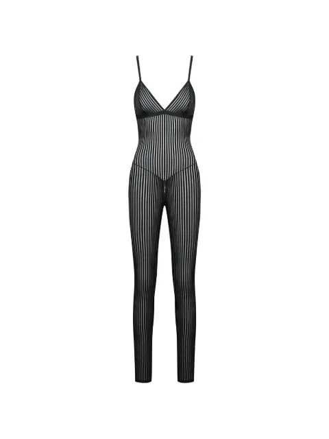 Maison Close striped catsuit