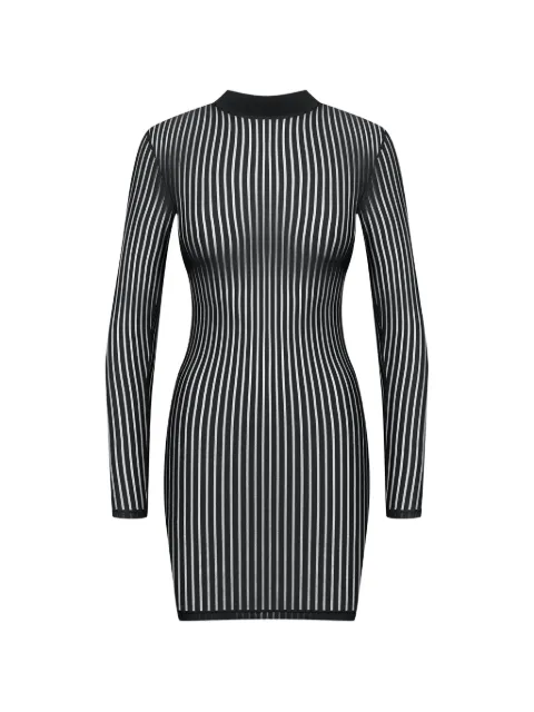Maison Close vestido transparente a rayas