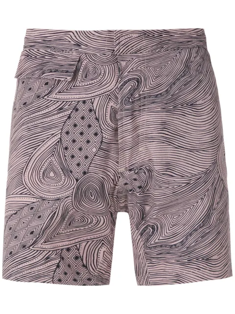 Amir Slama shorts de playa Marajoara de fibra tactel