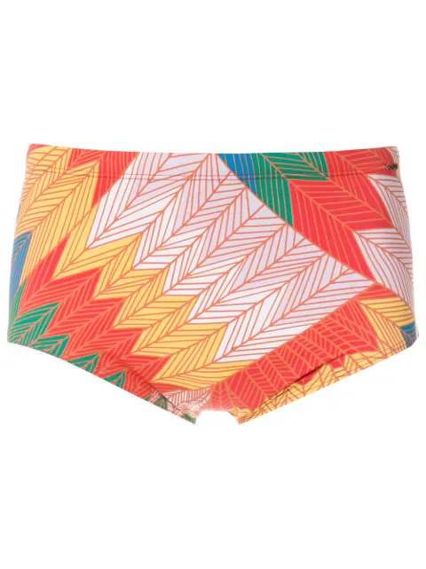 Amir Slama Cocar Francês print trunks