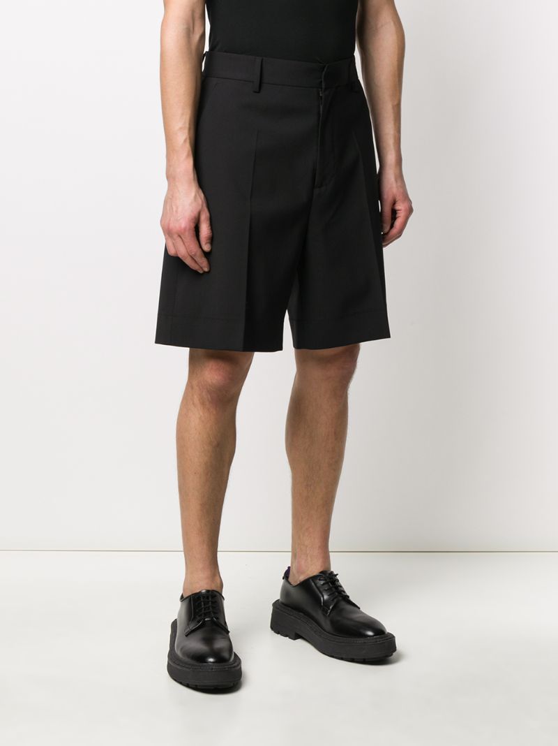 Shop Dsquared2 Wide-leg Chino Shorts In Black