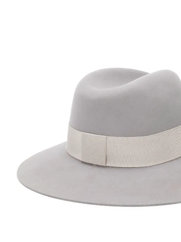 Maison Michel Henrietta フェドーラハット | グレー | FARFETCH JP