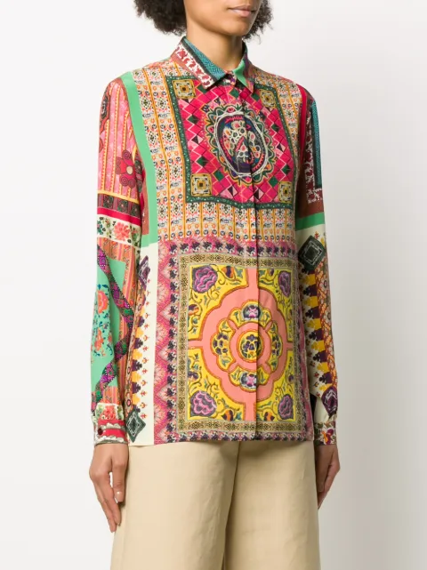etro patchwork shirt