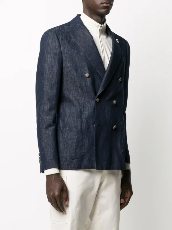 double breasted denim jacket