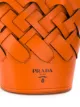 Prada woven bucket bag