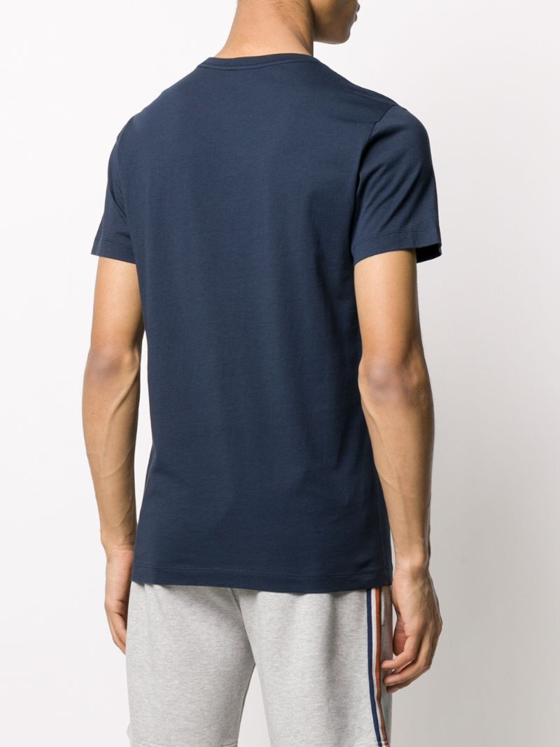 Shop Ron Dorff 'coach' Print T-shirt In Blue