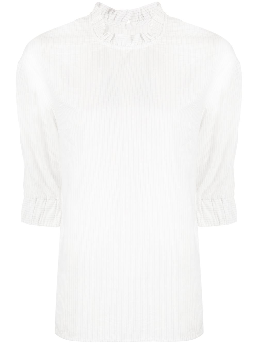 фото Baum und pferdgarten pinstripe ruffled neck shirt