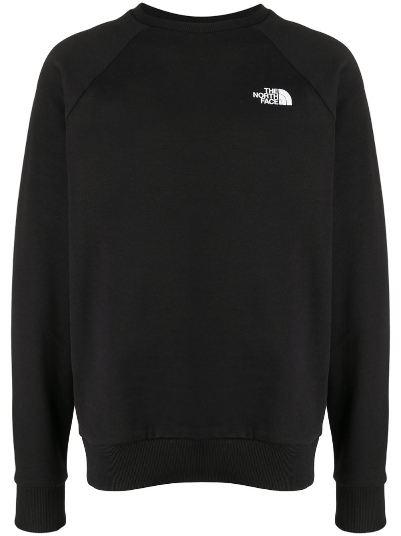 The North Face Logo-print Crew Neck Sweatshirt In Black