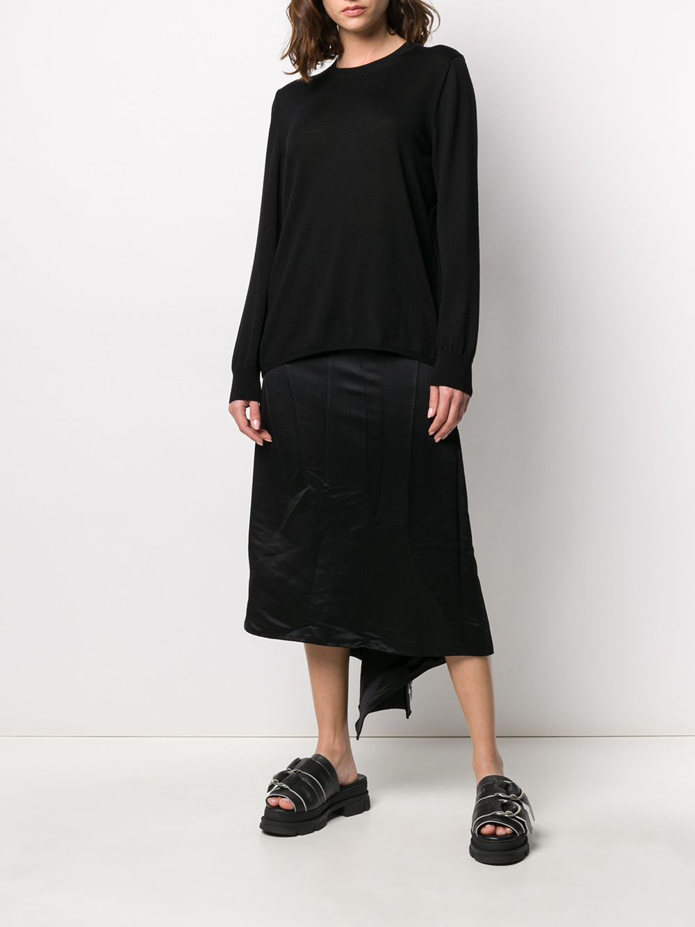 фото Comme des garçons draped knitted jumper