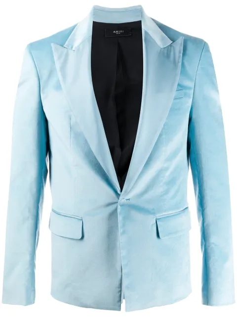 AMIRI metallic deep V-neck blazer jacket
