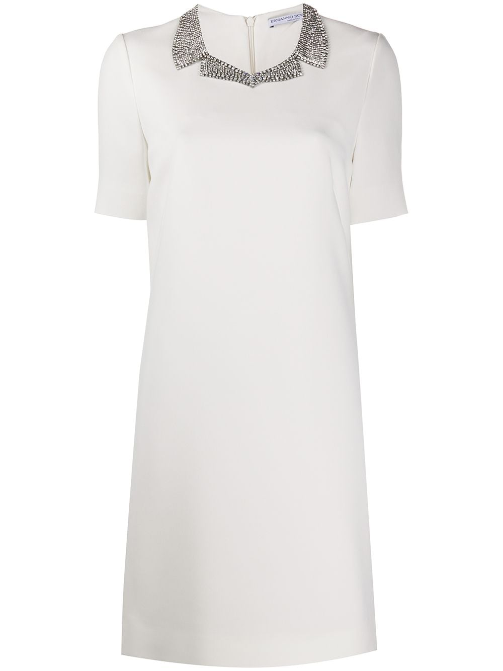 ERMANNO SCERVINO CRYSTAL COLLAR DRESS