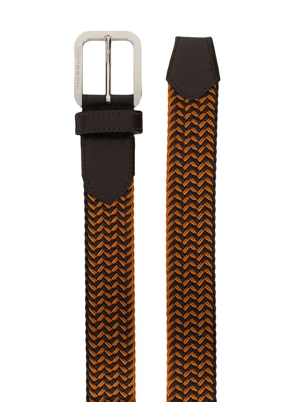 фото Moreschi contrast braided belt