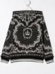 الصورة 2 من Dolce & Gabbana Kids جاكيت بغطاء رأس وطبعة الباروك