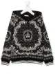 الصورة 1 من Dolce & Gabbana Kids جاكيت بغطاء رأس وطبعة الباروك