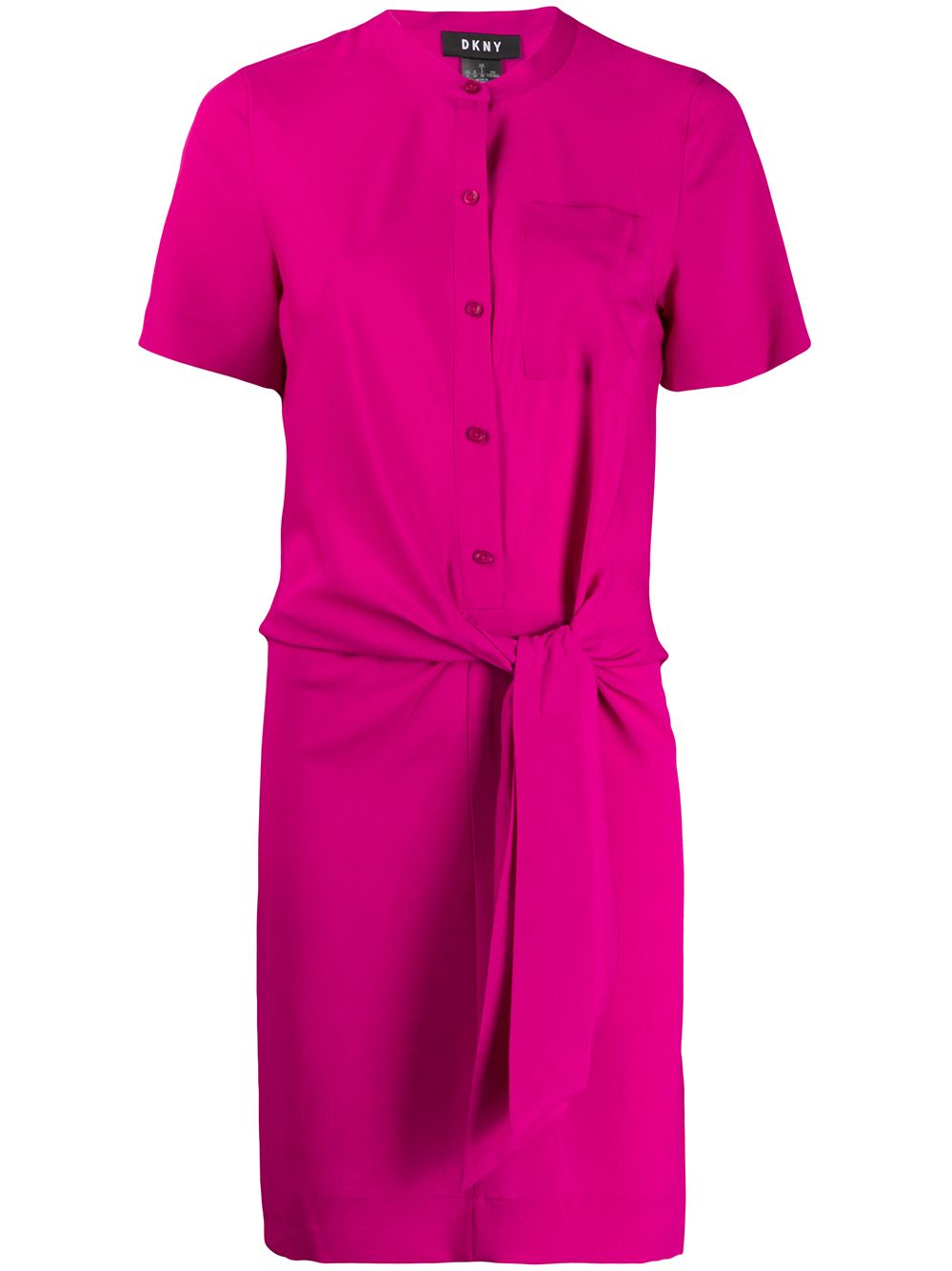 DKNY TIE FRONT SHIRT DRESS