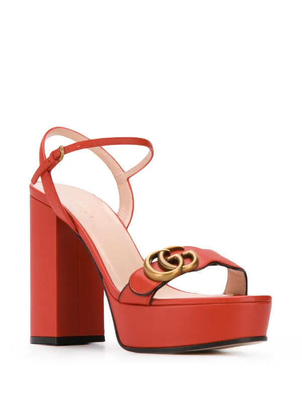 platform sandal with double g