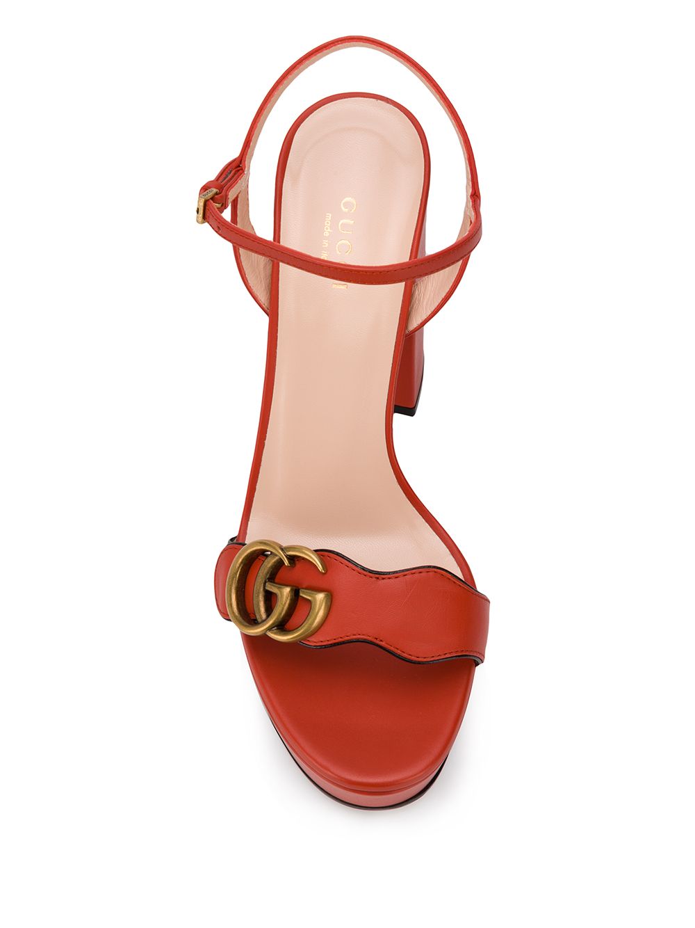 фото Gucci босоножки на платформе с декором double g