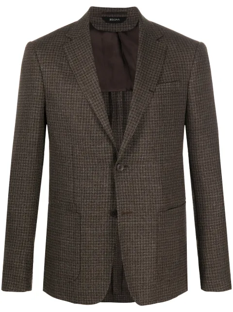 Zegna knitted single breasted blazer