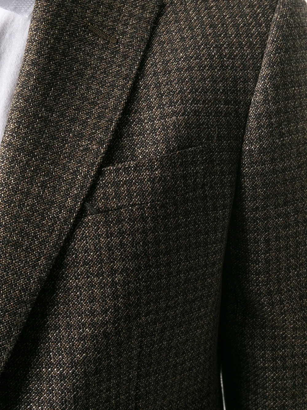 Zegna Blazer met enkele rij knopen Beige