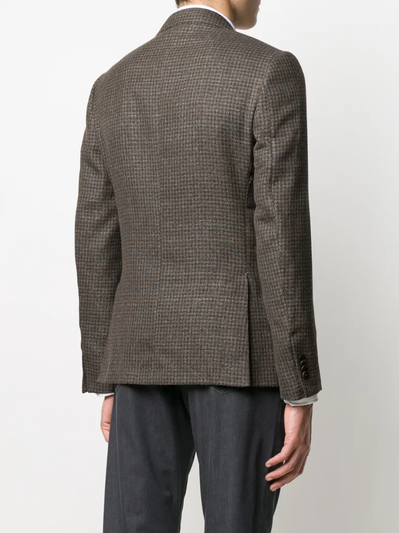 Z ZEGNA KNITTED SINGLE BREASTED BLAZER