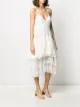 Ermanno Scervino georgette flounce dress