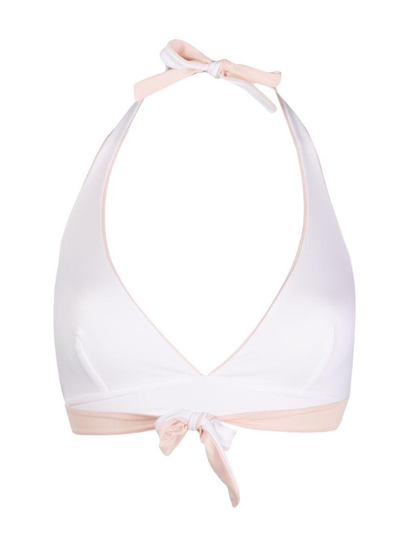 Shop Fisico Reversible Bikini Top In Neutrals