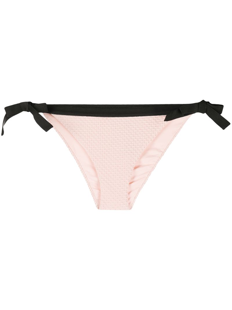 Fisico Logo Patch Bikini Bottoms In Pink