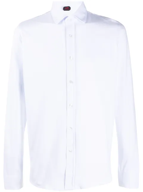 MP Massimo Piombo logo-patch dress shirt