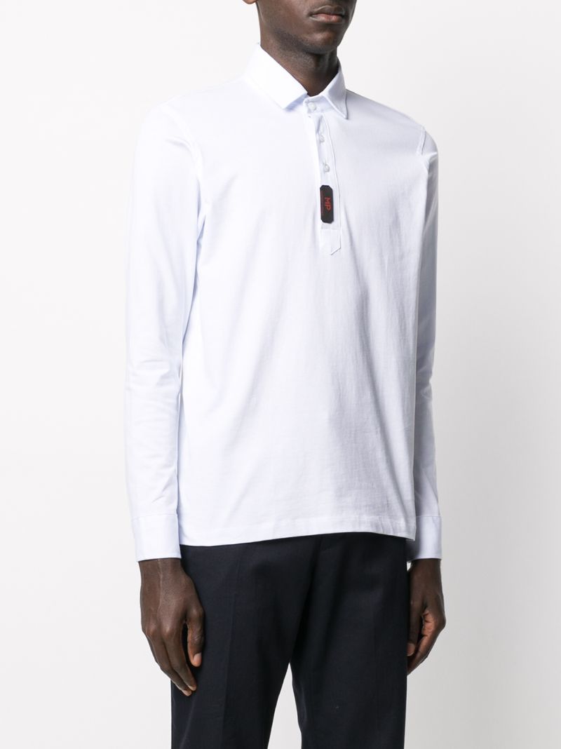 MP MASSIMO PIOMBO LONG-SLEEVE POLO SHIRT 