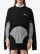 Burberry cut-out panel swan print jumper