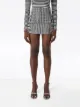Burberry stripe and check technical mini skirt
