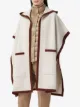 Burberry Pelerine com capuz e logo