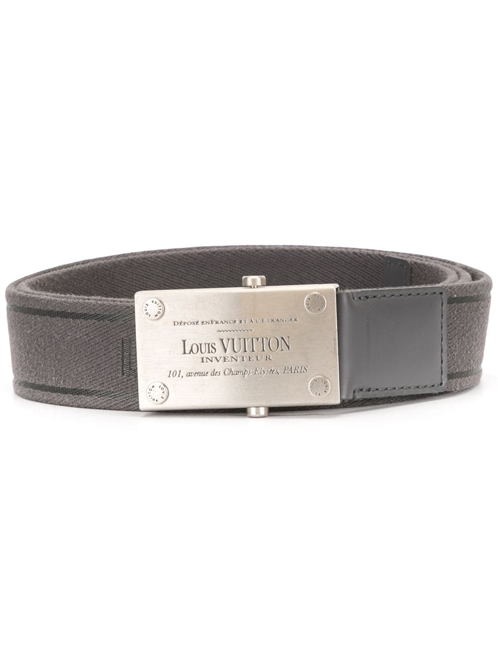 Louis Vuitton Logo Plaque Belt - Farfetch