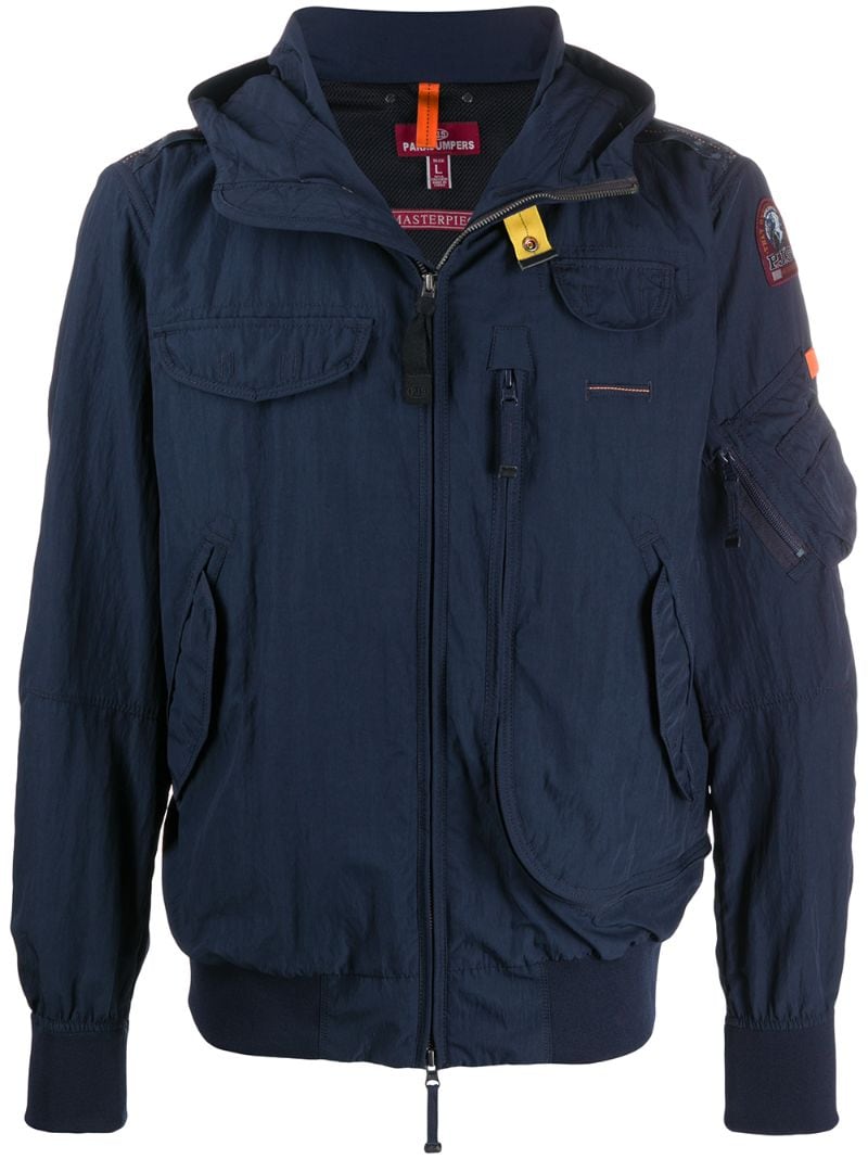 Parajumpers Zipped-up Jacket In Blue